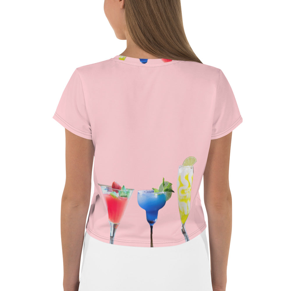 Cool Activewear Party Crop Tees for Girls. #friyay Gym Crop Tops for Women. WickedYo.